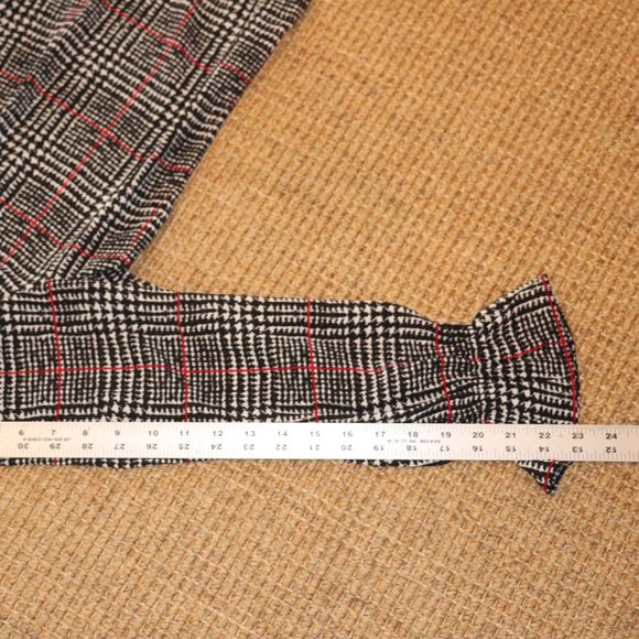 Talbots Plaid On/Off the Shoulder Blouse - Picture 8 of 9